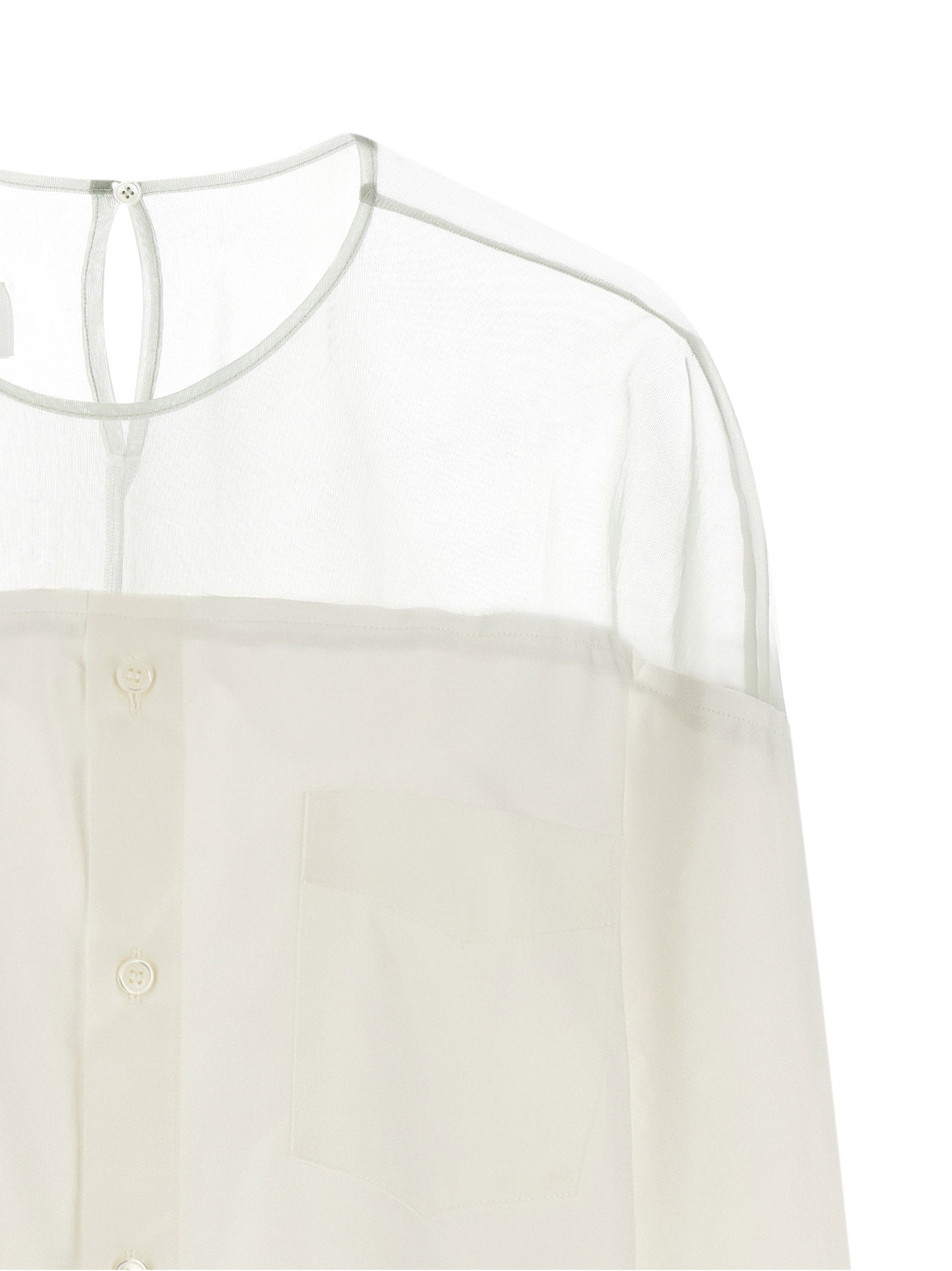 Mm6 Maison Margiela Tulle Insert Shirt