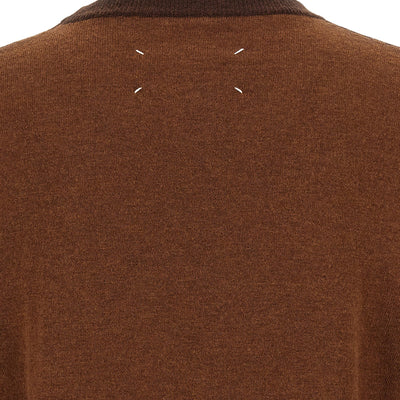 Maison Margiela Two-tone Wool Sweater