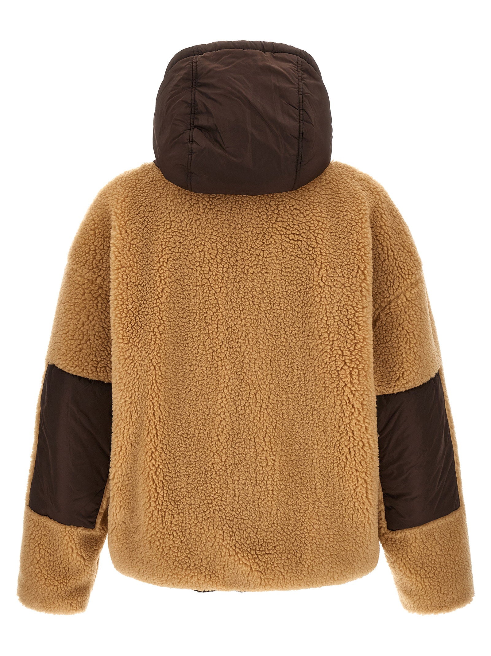 Dsquared2 Teddy Reversible Jacket With Logo Patch