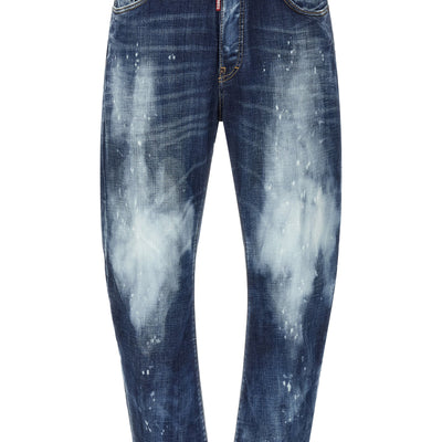 Dsquared2 Bro Jeans With Paint Details