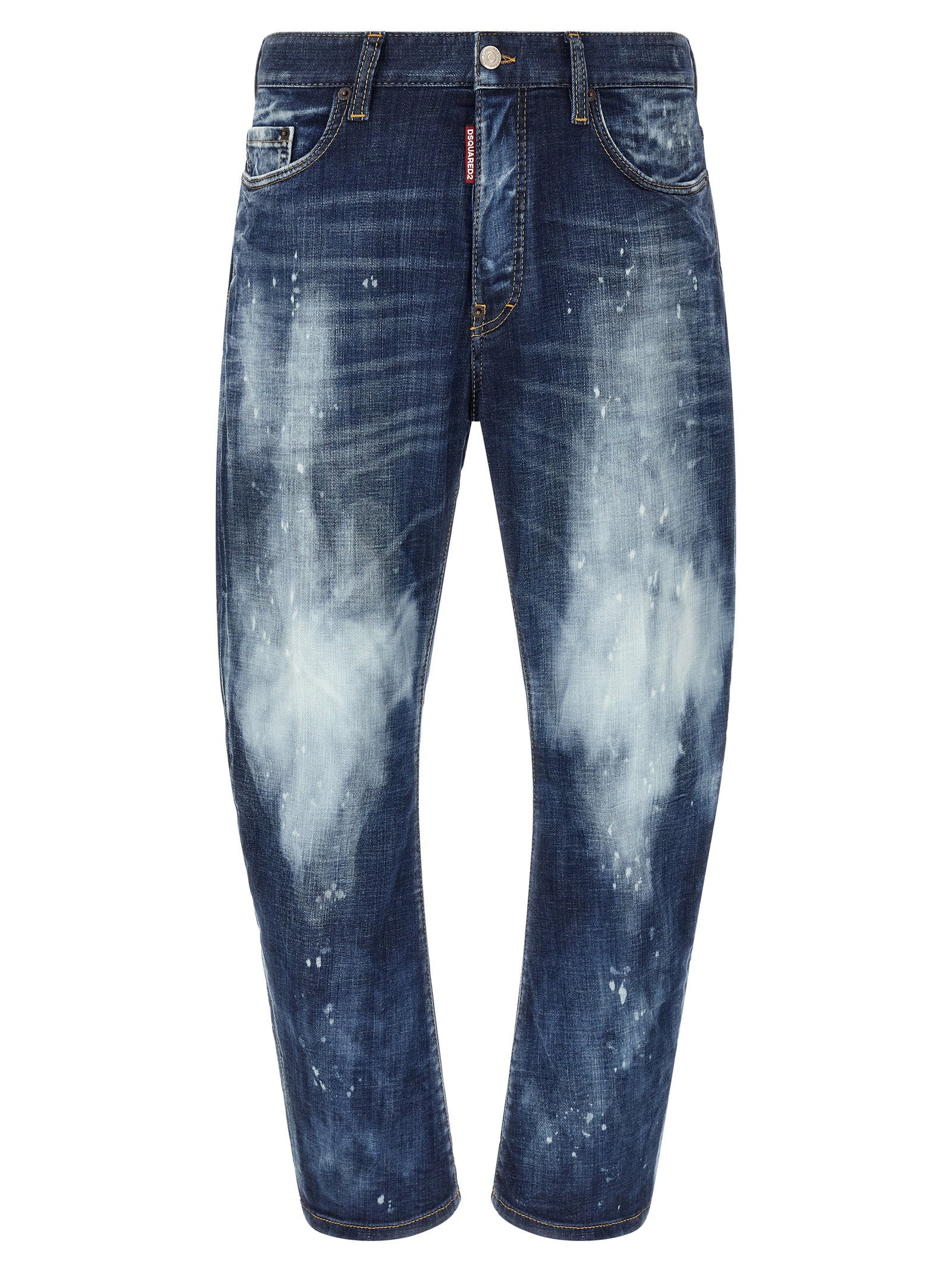 Dsquared2 Bro Jeans With Paint Details
