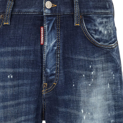 Dsquared2 Bro Jeans With Paint Details