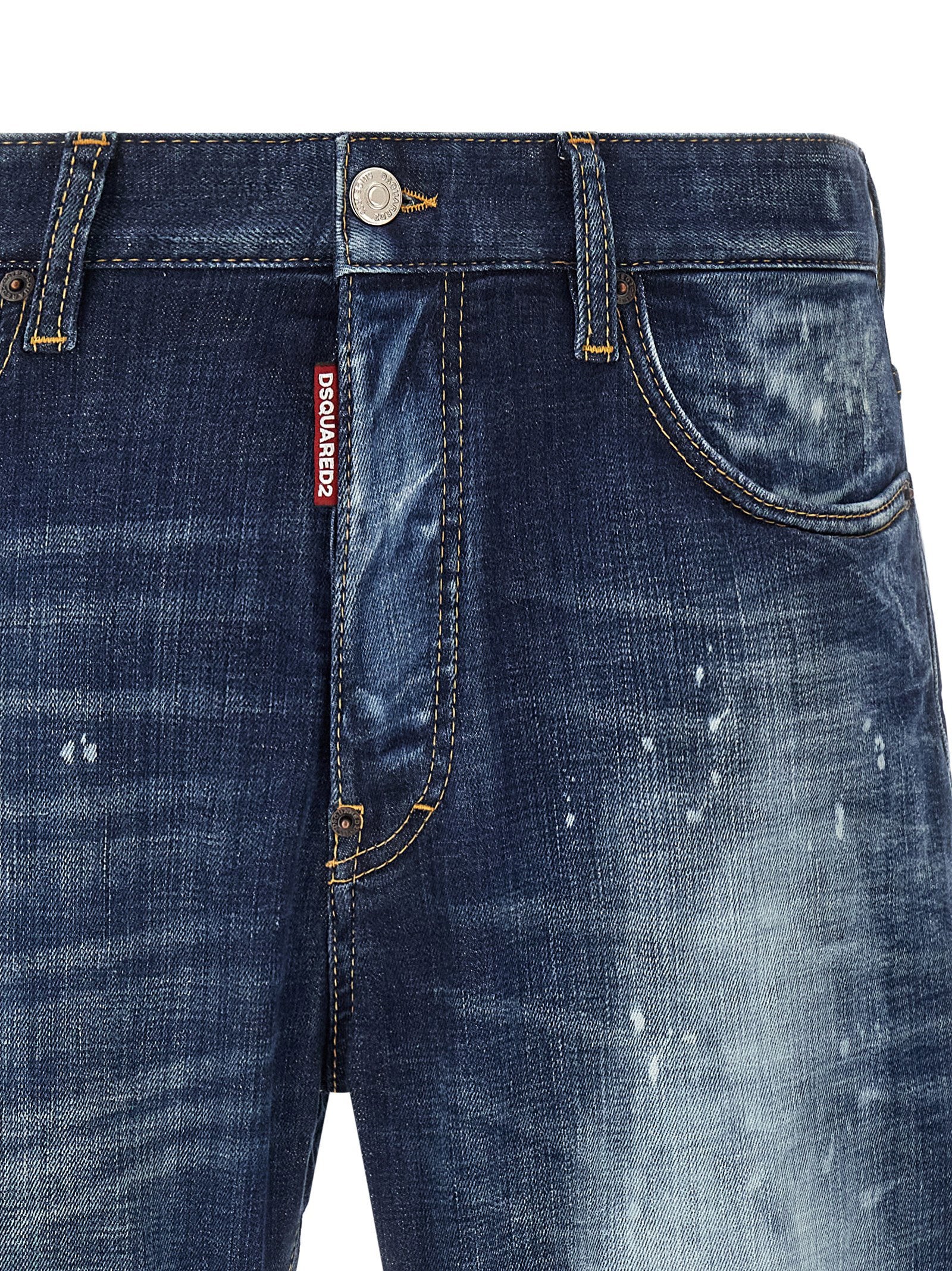 Dsquared2 Bro Jeans With Paint Details