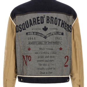 Dsquared2 Two-material Denim Jacket