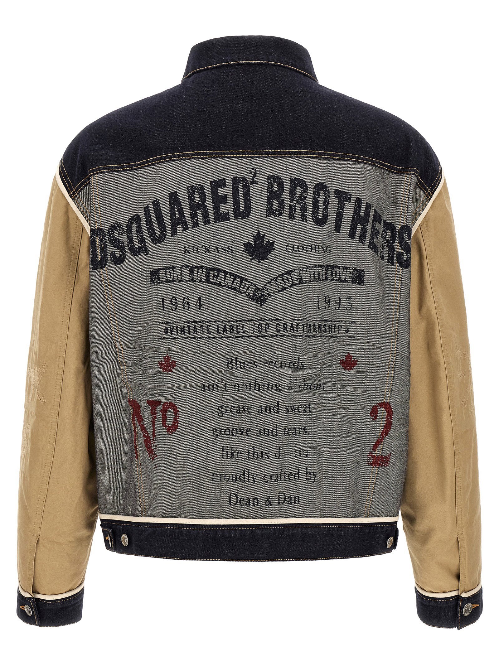 Dsquared2 Two-material Denim Jacket