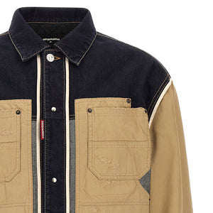 Dsquared2 Two-material Denim Jacket