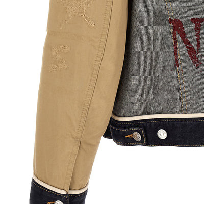 Dsquared2 Two-material Denim Jacket