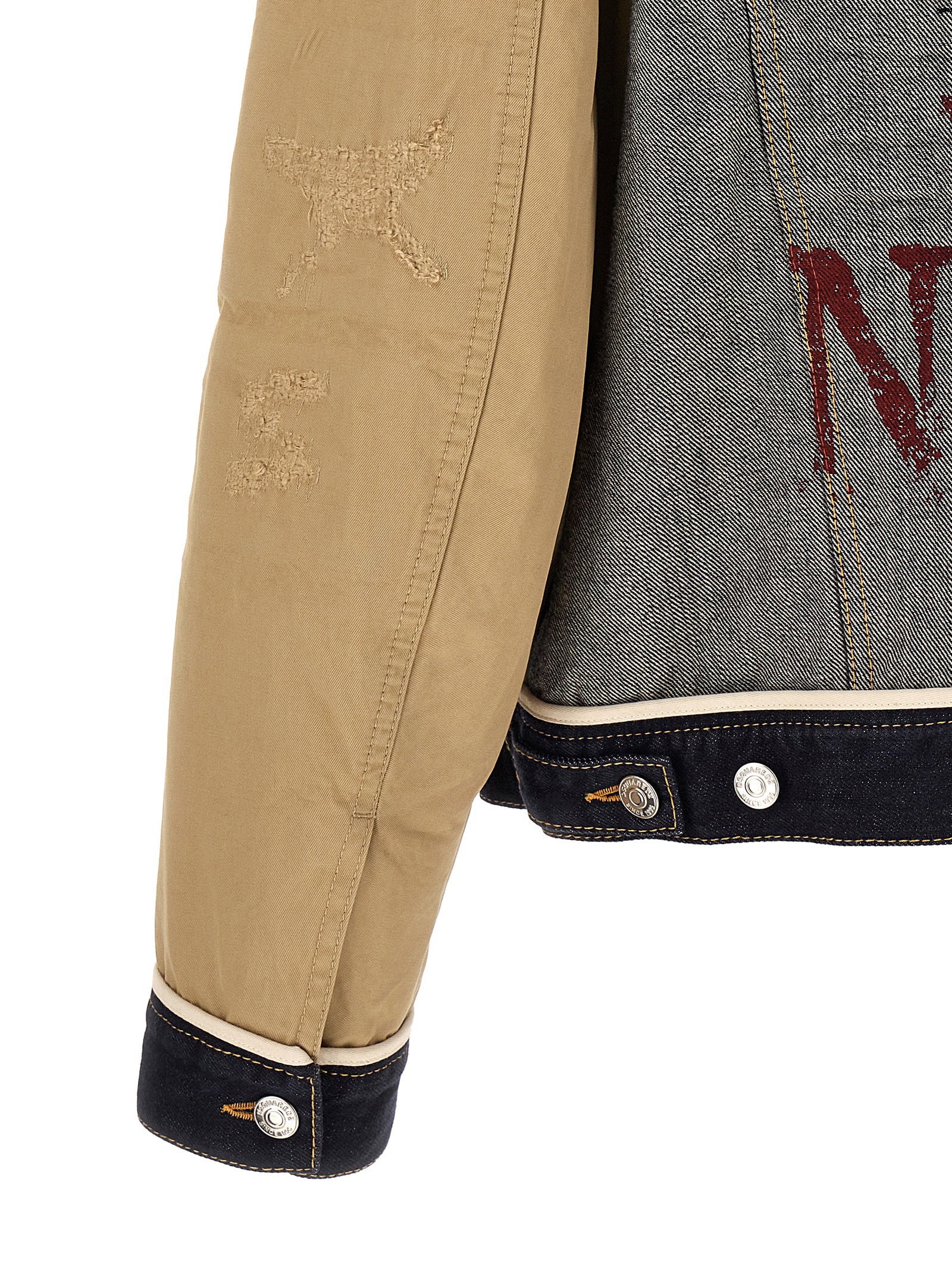 Dsquared2 Two-material Denim Jacket