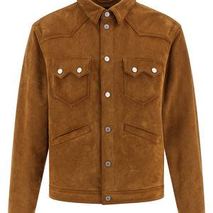 Dsquared2 Suede Boxy Shirt Jacket