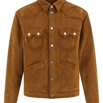 Dsquared2 Suede Boxy Shirt Jacket