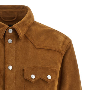 Dsquared2 Suede Boxy Shirt Jacket