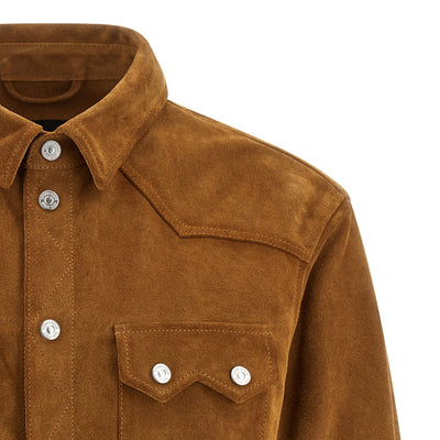 Dsquared2 Suede Boxy Shirt Jacket