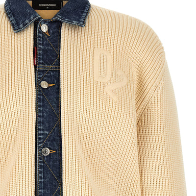 Dsquared2 Denim Mix D2 Cardigan