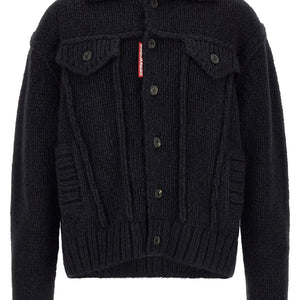 Dsquared2 Logo Patch Cardigan