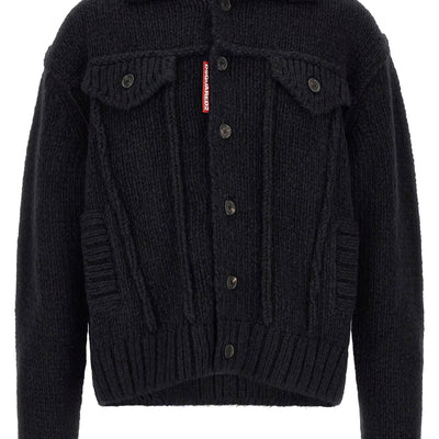 Dsquared2 Logo Patch Cardigan