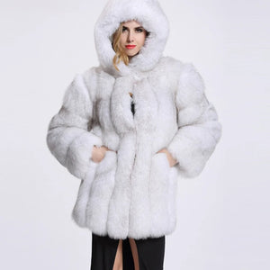 Winter Jacket Women Fashion Thick Warm Faux Fur Jackets