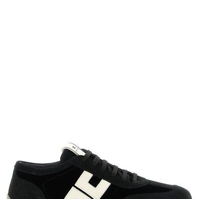 Elisabetta Franchi Nappa And Velvet Sneakers