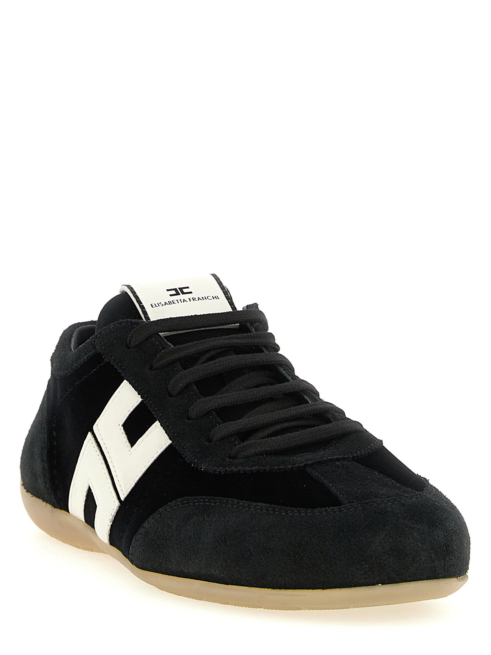 Elisabetta Franchi Nappa And Velvet Sneakers