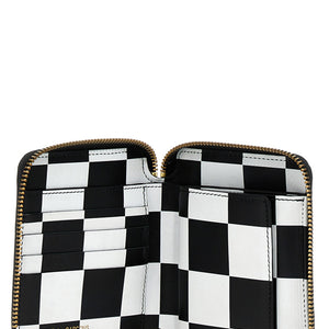 Comme Des Garcons Wallet Check Print Wallet