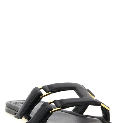 Elisabetta Franchi Nappa Leather Sandals