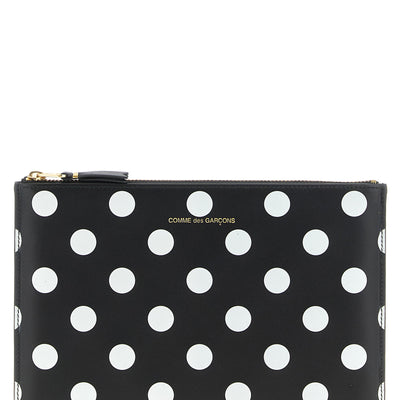 Comme Des Garcons Wallet Polka Dots Printed Wallet
