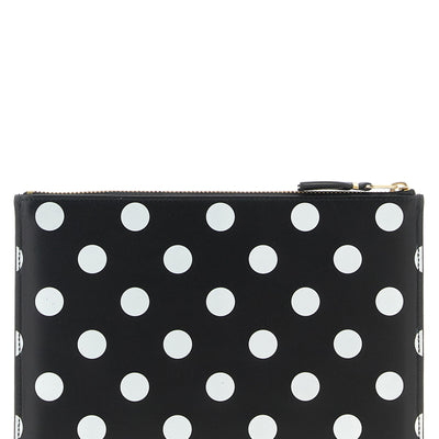 Comme Des Garcons Wallet Polka Dots Printed Wallet