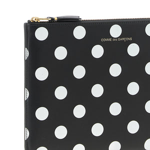 Comme Des Garcons Wallet Polka Dots Printed Wallet