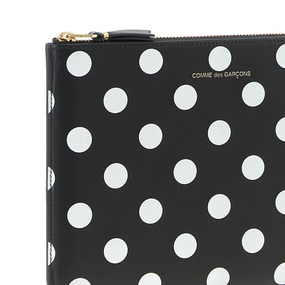 Comme Des Garcons Wallet Polka Dots Printed Wallet
