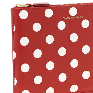 Comme Des Garcons Wallet Polka Dots Printed Wallet