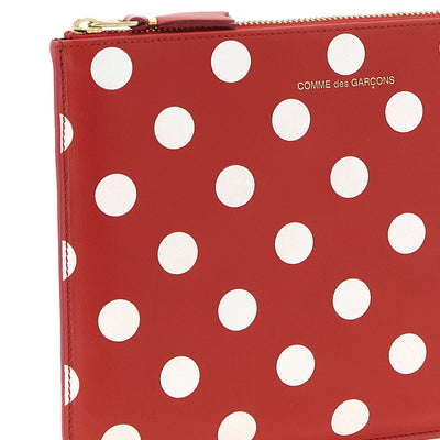 Comme Des Garcons Wallet Polka Dots Printed Wallet