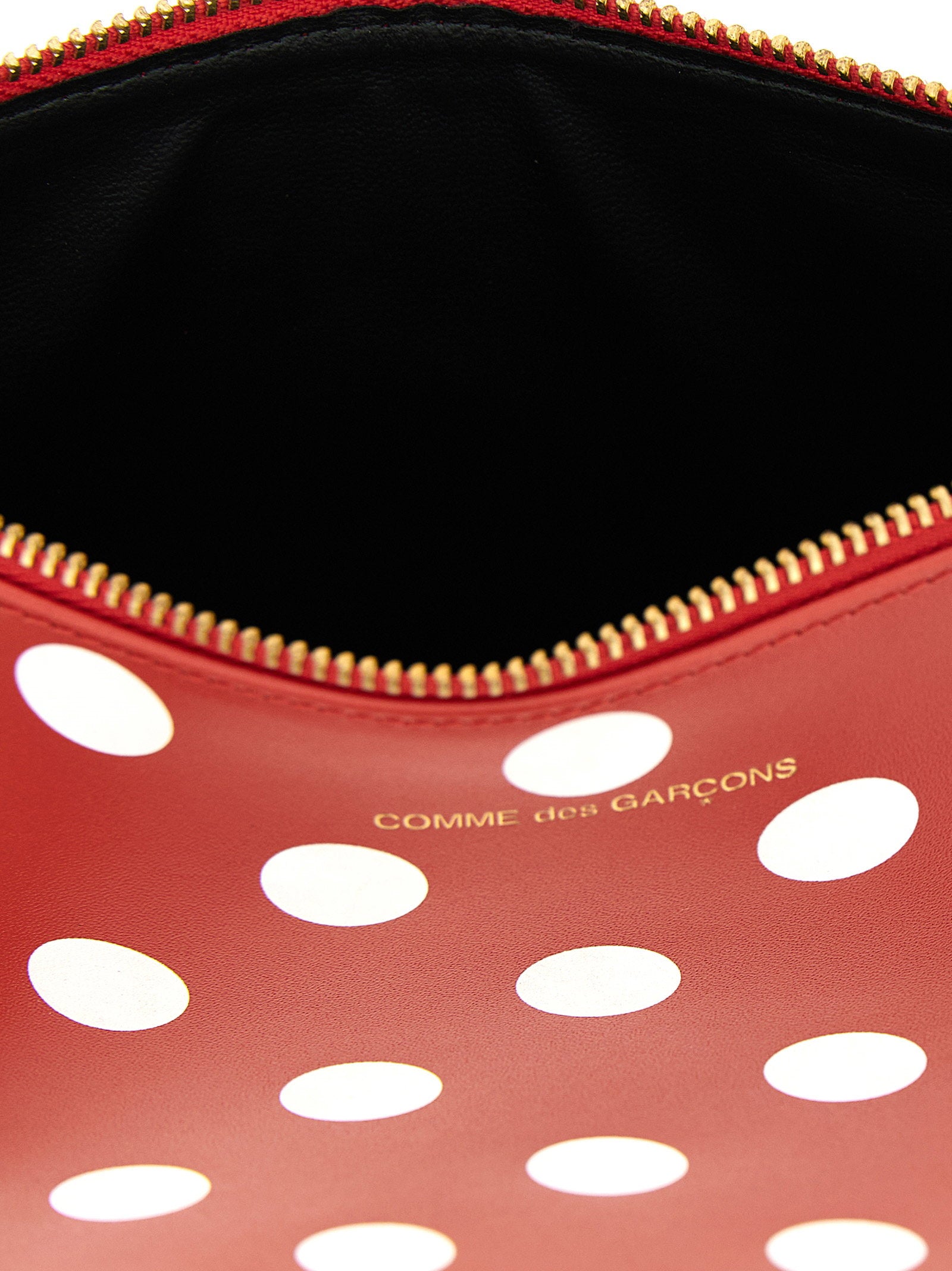 Comme Des Garcons Wallet Polka Dots Printed Wallet