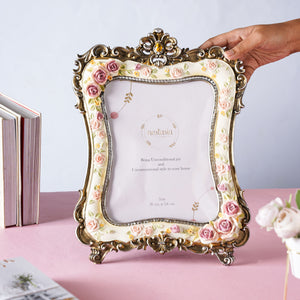 Floral Antique Photo Frame