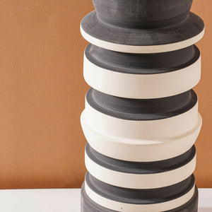 Black and White Ceramic Vase