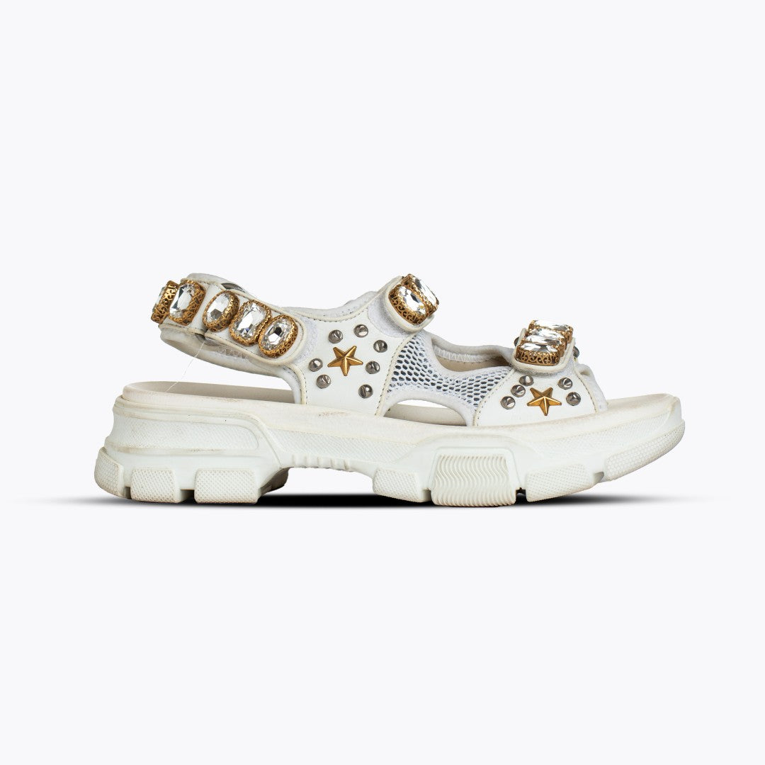 Gucci Embellished Platform Sandals