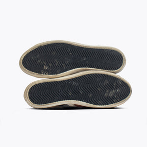 Burberry Brown Leather And Nova Check Canvas Low Top