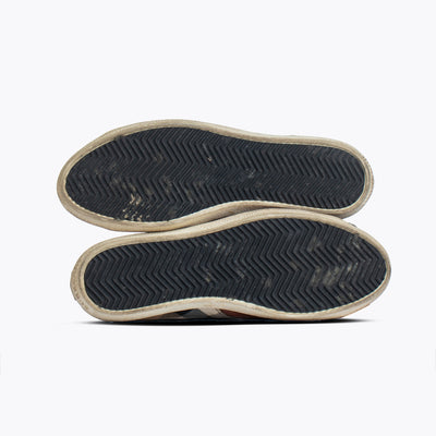 Burberry Brown Leather And Nova Check Canvas Low Top