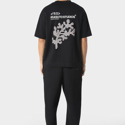 Irasuto Studios Sakura Wave Black T-Shirt