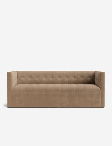 Taupe Faux Mohair