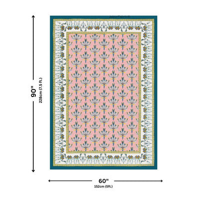 Floral Corsage Peach Pure Cotton Single Bedsheet