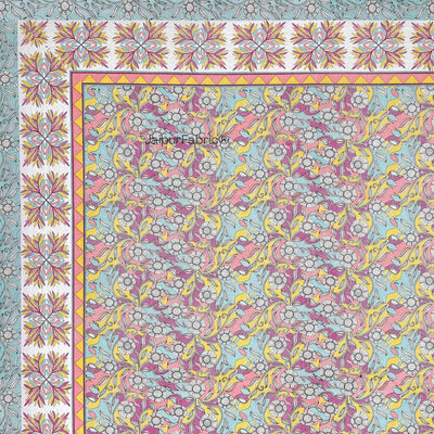 Fresh & Frisky Colourful Pure Cotton Single Bedsheet