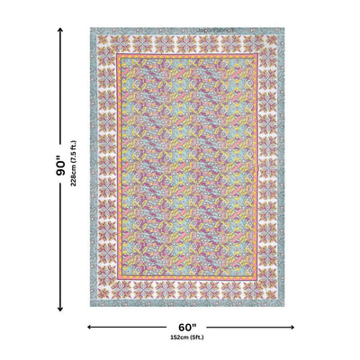 Fresh & Frisky Colourful Pure Cotton Single Bedsheet