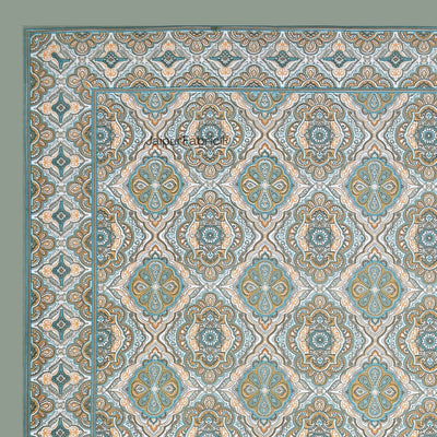 Jade Harmony Sage Green Pure Cotton Single Bedsheet