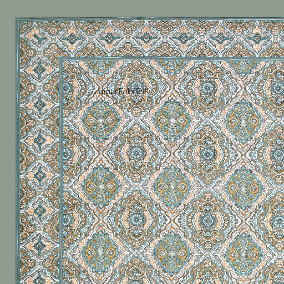 Jade Harmony Sage Green Pure Cotton Single Bedsheet