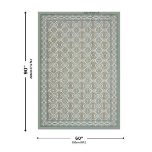 Jade Harmony Sage Green Pure Cotton Single Bedsheet