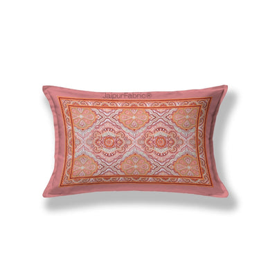Ember Petals Coral Pink Pure Cotton Single Bedsheet