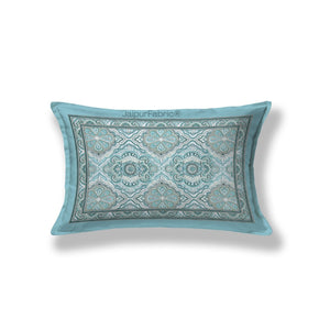 Ocean Mirage Aqua Blue Pure Cotton Single Bedsheet