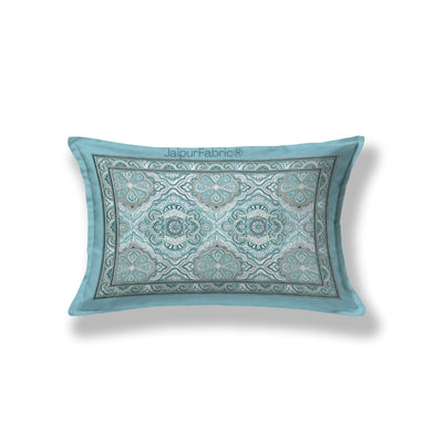 Ocean Mirage Aqua Blue Pure Cotton Single Bedsheet