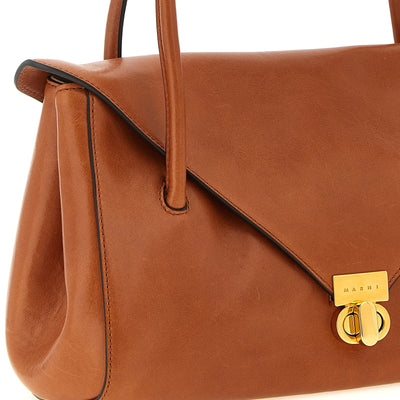 Marni Leather E/w Shoulder Bag