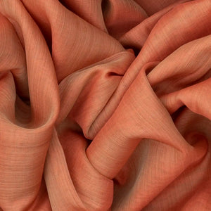 Rust Handloom Silk Cotton Saree With Zari Border-Rust