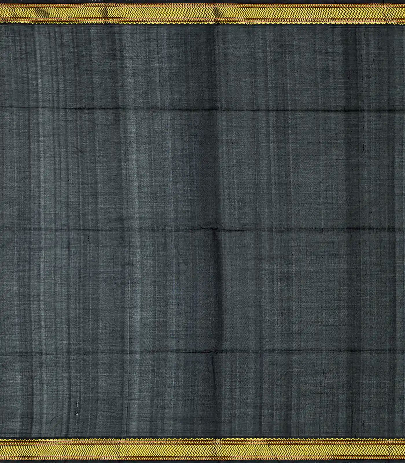 Red Handloom Silk Cotton Saree With Checks & Buttas-Red